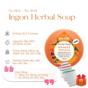 Xà Bông Thiên Nhiên Orange Papaya - Ingon Herbal Thái Lan