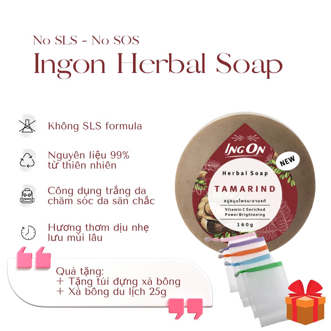 Xà Bông Thiên Nhiên Tamarind - Ingon Herbal Thái Lan